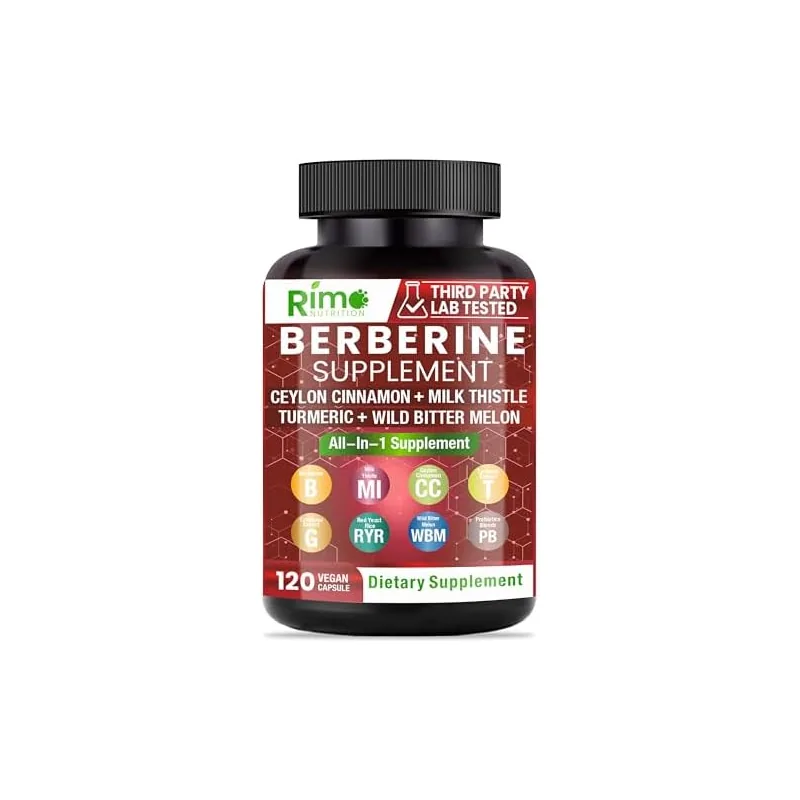 Berberine Supplement 1500mg with Ceylon Cinnamon, Bitter Melon & Gymnema – 8-in-1 Formula – 120 Capsules 2
