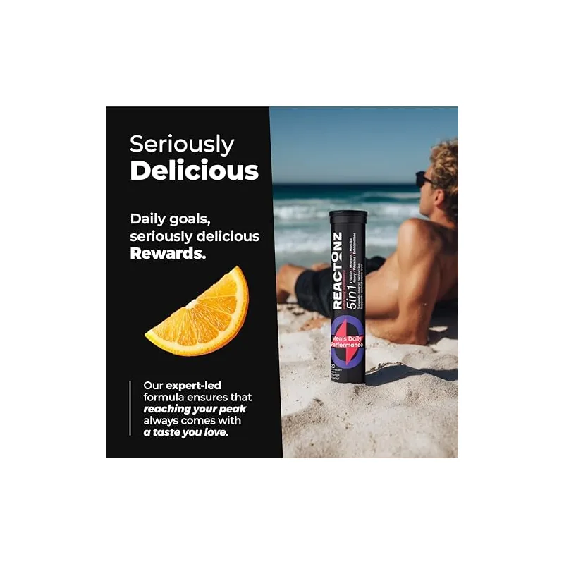 5-in-1 Men’s Performance – Tribulus Terrestris, Manuka Honey, Beta-Carotene, 19 Essential Nutrients including Vitamin C, 4