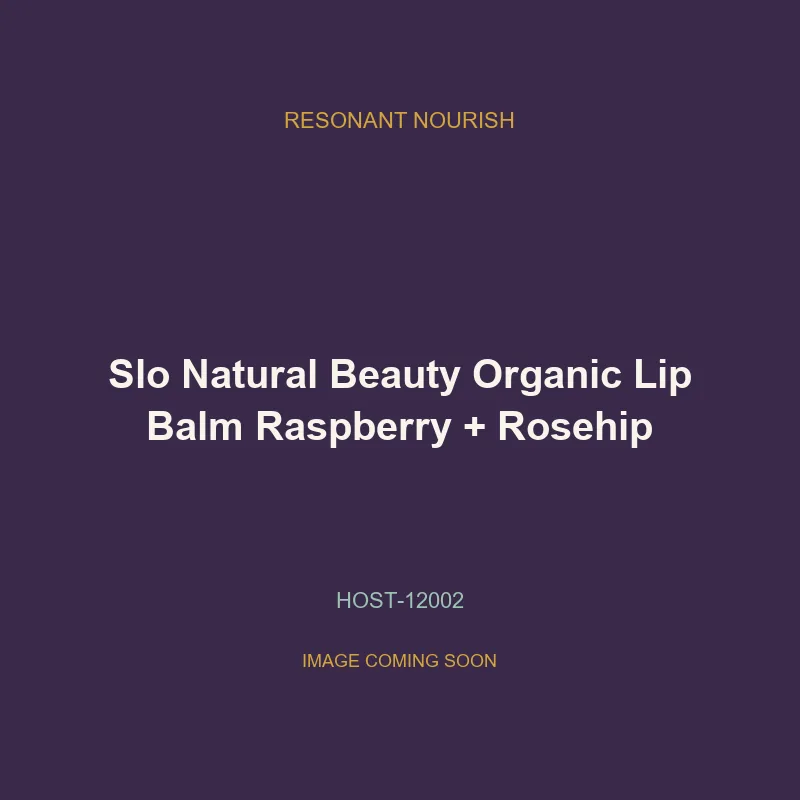 Slo Natural Beauty Organic Lip Balm Raspberry + Rosehip