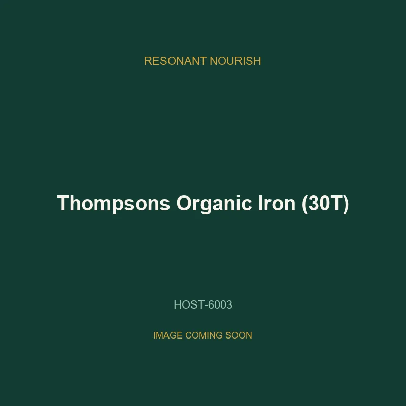 Thompsons Organic Iron (30T)