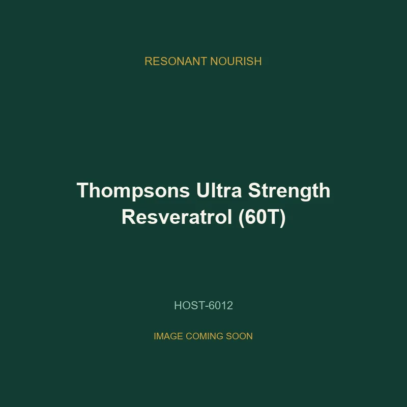 Thompsons Ultra Strength Resveratrol (60T)