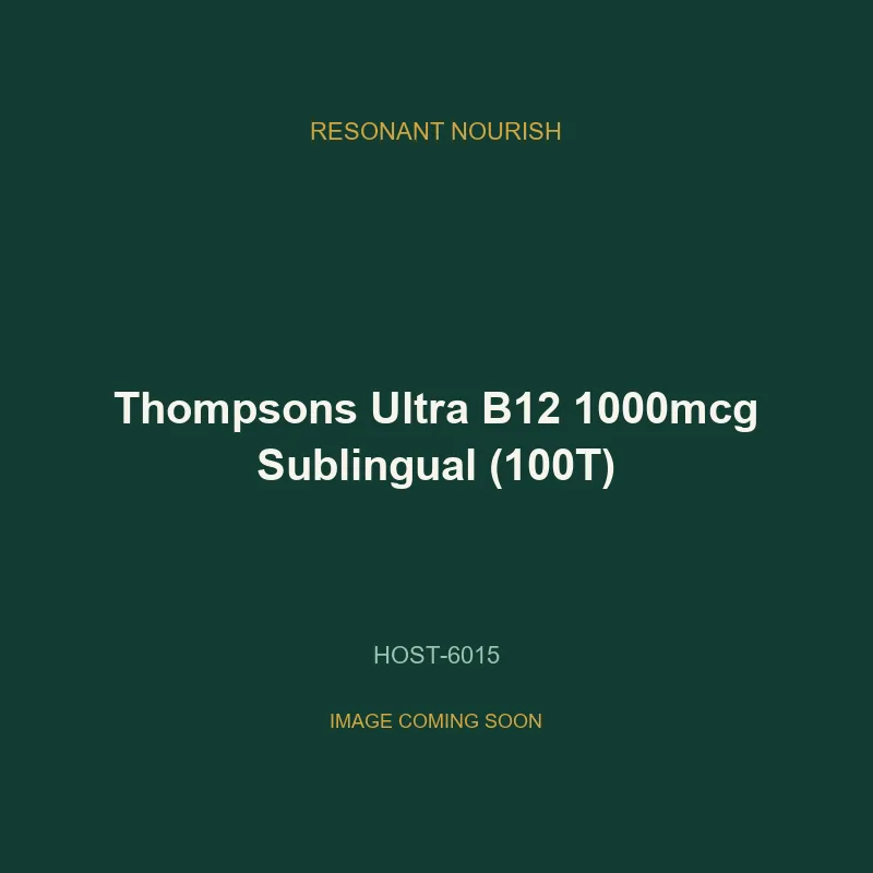 Thompsons Ultra B12 1000mcg Sublingual (100T)