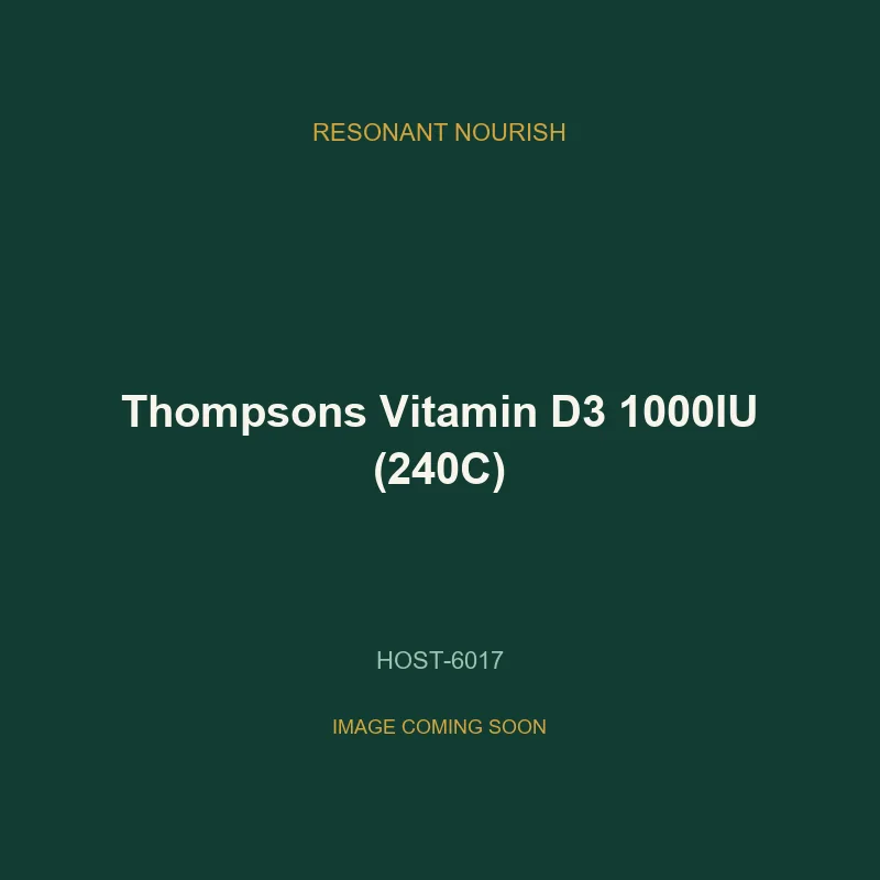 Thompsons Vitamin D3 1000IU (240C)