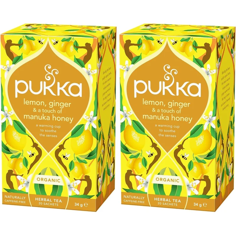 Pukka Organic Lemon Ginger & Manuka Honey (20 bags)